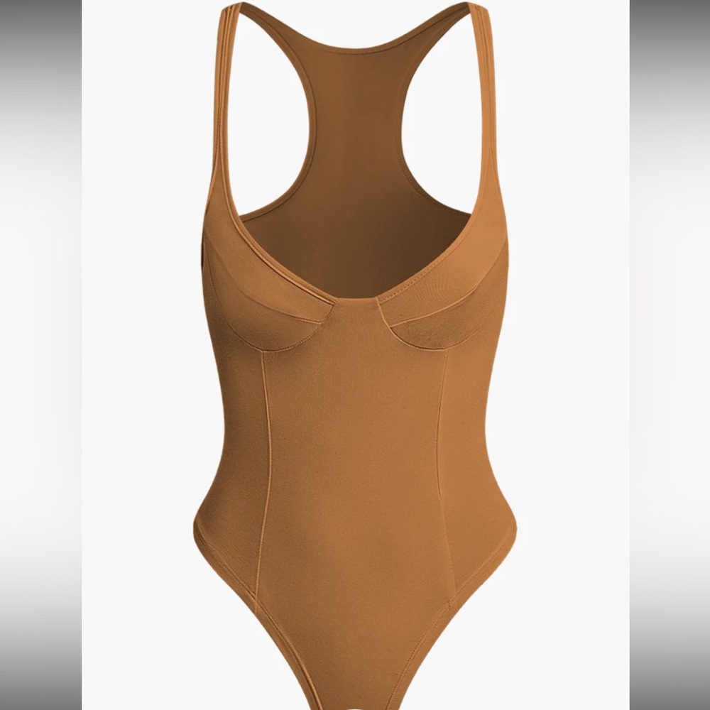 MICAS solid deep v-neck bodysuit